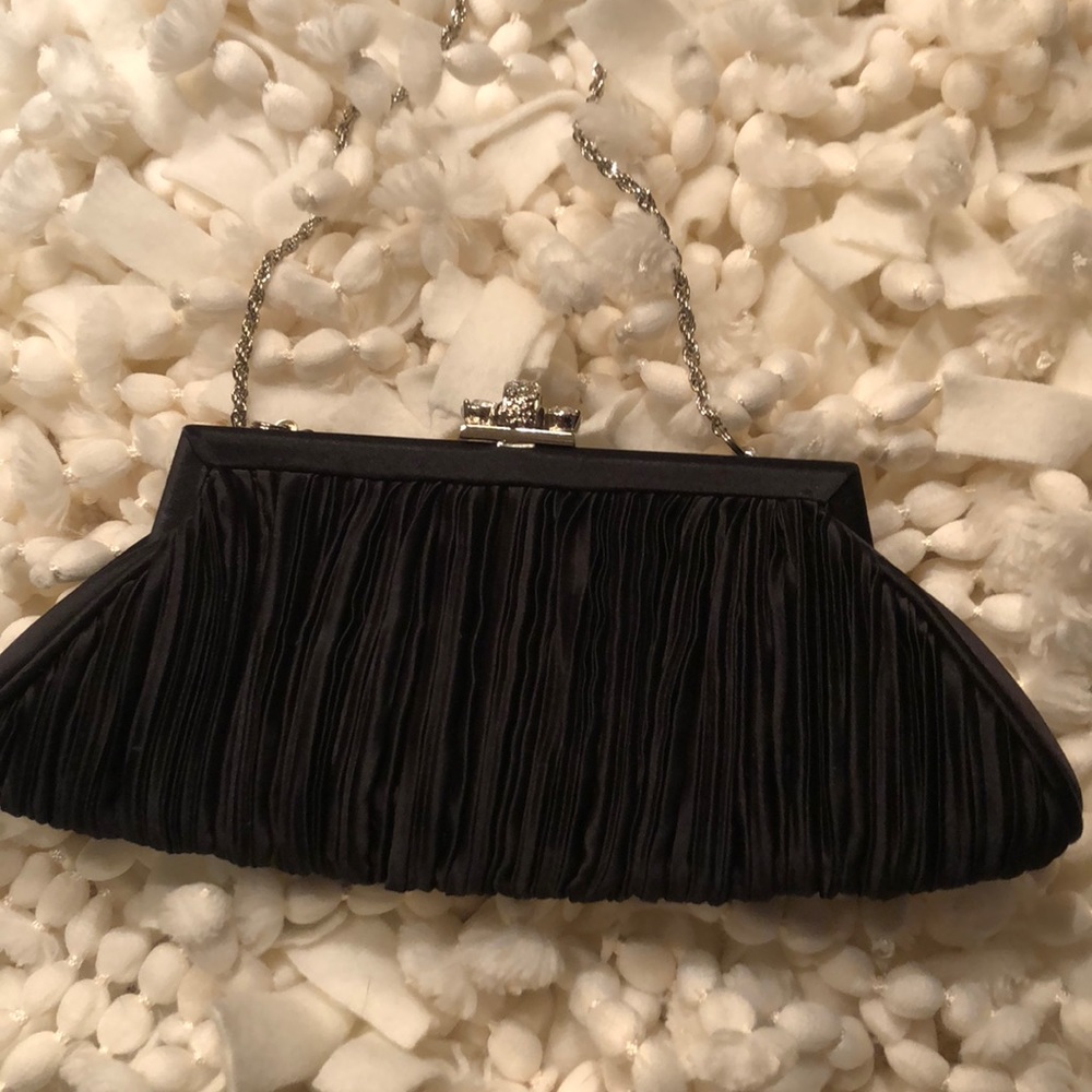 Black evening clutch